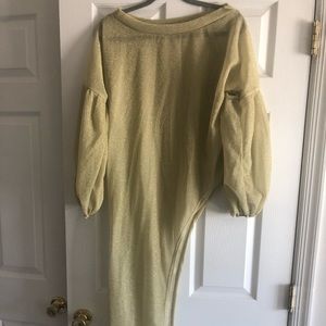 One piece see through glittery top